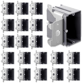 Tellegloww outlet box 20-pack, 1-gang adjustable PVC, ideal for versatile electrical installations.