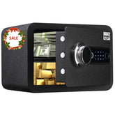 Tenamic biometric safe front view showing sturdy construction and secure design.