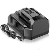 TenHutt CH2100 rapid charger front view with compact design for storage.