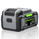 TenHutt 24V Flex battery front view highlighting compact, high-capacity design.