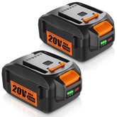 TenHutt Worx 20V Battery compact design for easy portability on the job.