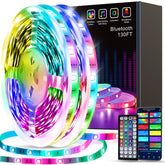 Tenmiro LED strip lights 130ft illuminate large spaces with customizable color options.