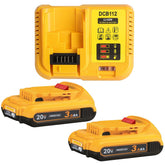 TENMOER 3Ah battery pack front view for DEWALT tools