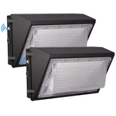 Tesoorda LED wall pack front view for reliable outdoor illumination and energy savings.