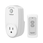 TESSAN remote-control-outlet front view for easy plug-in of lamps