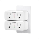 TESSAN two-pack smart plugs with dual sockets ready for quick setup