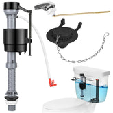 TEVIORA universal-toilet-flusher-kit demonstrates broad compatibility and easy replacement.