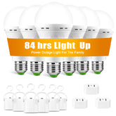 TFOI rechargeable emergency LED bulb in daylight mode for living room lighting during power loss.