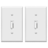 TG Digital Toggle Dimmer switch front view showing smooth dimming for LED, CFL, and incandescent bulbs.