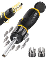 TGFTGF 13-in-1 magnetic ratcheting screwdriver with versatile bits for quick repairs.
