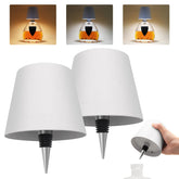 TGXCF wireless wine bottle light head setup highlights a bottle with warm ambient glow