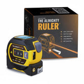 The Almighty Ruler laser distance readout enables fast measurements for on-site estimates.