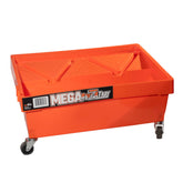 The Easy Way To Paint Mega Roll-A-Tray with wheels enables smooth, portable painting.