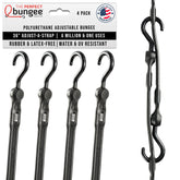 The Perfect Bungee Adjust-A-Strap 36in bungee cord keeps gear secure.
