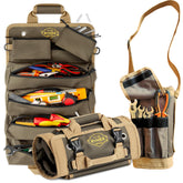 The Ryker Bag roll-up tool bag organizer closed for compact storage