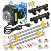 TheMiLiO upgraded brass sensor valve close-up enabling faster hot water delivery.
