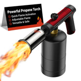 ThermoMaven propane torch with one-touch max fire for quick grilling.