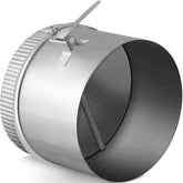 Therwen backdraft damper 8in side view for precise airflow balance in ducts.