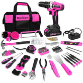ThinkLearn pink drill in action for quick at-home projects