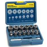 ThinkPro bolt extractor kit case showing complete 15-piece set for on-the-go repairs