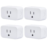 THIRDREALITY Smart Plug 4 Pack setup image showing easy Alexa pairing and control.