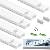 THMOOTHER matte white channel with 3.28ft length for flush under-cabinet mounting.