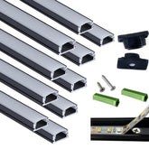 THMOOTHER pre-drilled U-channel 3.28ft enables flush under-cabinet lighting