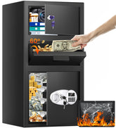 Thmosz 5.6 cu ft depository drop slot enables quick cash drops at a storefront.