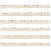 Threehoney unfinished scalloped edge trim for 24-inch projects adds rustic detail.