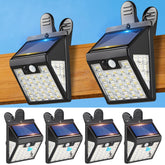 Thumok clip-on solar lights installed on a fence providing convenient, energy-saving illumination.
