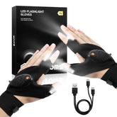 ThxToms Flashlight Gloves worn on hand for hands-free lighting during DIY tasks.