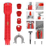 TIANMENSHAN Tap Spanner Tool with ergonomic handle for comfortable faucet work.