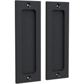 Tibres finger pulls for pocket doors in matte black, durable and stylish.