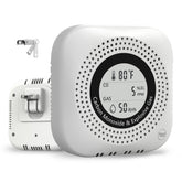 TIDOOS 4-in-1 CO detector front view showing compact safety for homes