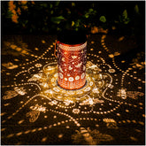 TIGGSY bee solar lantern projects decorative patterns for cozy garden evenings.