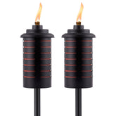 TIKI Easy Install torch enabling quick one-step setup for outdoor ambiance