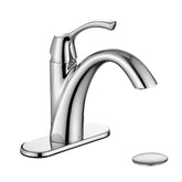 TimeArrow TAF206-CP chrome faucet front view showing modern design and durability.