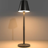 Timjorman cordless lamp base with sturdy matte metal finish for stability