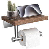 Tindbea walnut wood shelf detail with wax oil, ideal for storing small items.
