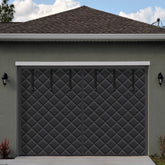 Tingjoo garage door curtain preserves warmth with thermal insulation for large openings.