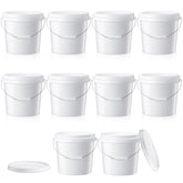 Tioncy 2-gallon bucket with lid in a 10-pack for organized storage