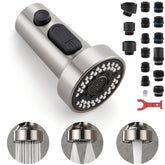 TIORIY pull-down spray head in brushed nickel for durable kitchen upgrades