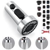 TIORIY faucet head with three-function spray for versatility.
