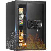 Tipiyajo 3.4 Cub Large Safe – front view with roomy interior for documents and jewelry.