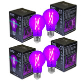 TITO filament black light bulb delivers 360° glow for glow parties.