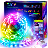 TJOY 50ft smart LED strip with music-sync for dynamic bedroom ambiance