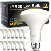 TJOY BR30 LED bulb dimmable angle view for customizable brightness.