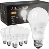 TJOY LED A19 bulb with 100W equivalent brightness for clear everyday lighting