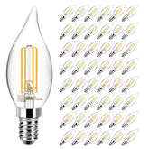 TJOY CA11 flame tip LED candle bulb dimmable for elegant chandeliers.