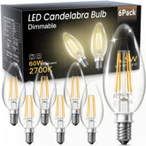 TJOY LED candelabra bulb dimmable for warm, adjustable chandelier lighting.